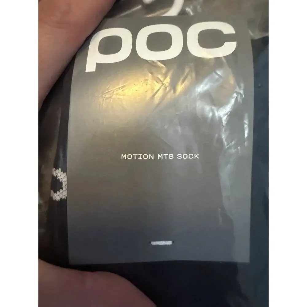 POC Motion MTB Sock Men's S M 8-9 Black NWT